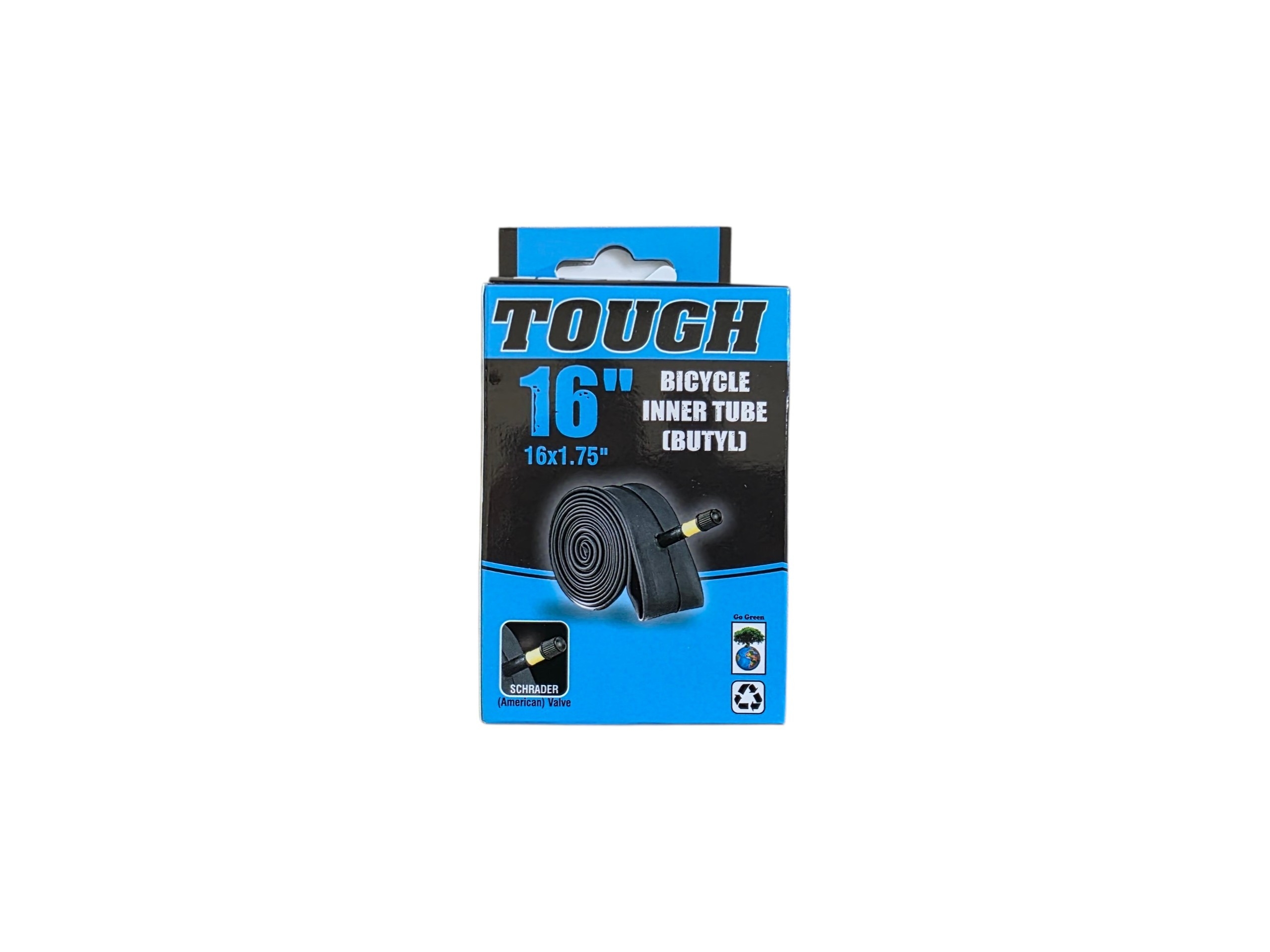 CAMARA DE BICICLETA RODADO 16 VALVULA DE AUTO TOUGH