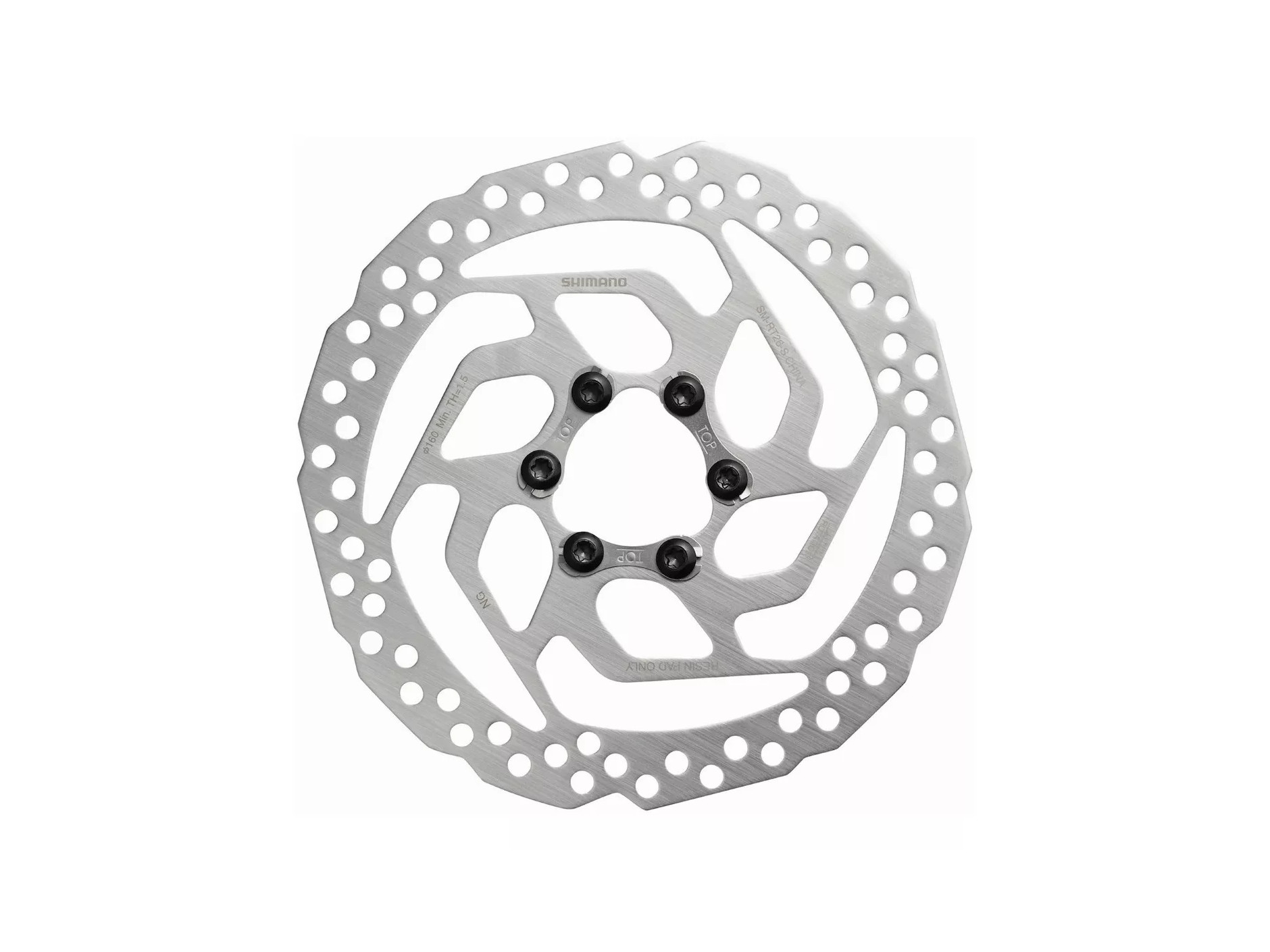 ROTOR DISCO 160 MM 6T PLATEADO SHIMANO RT26