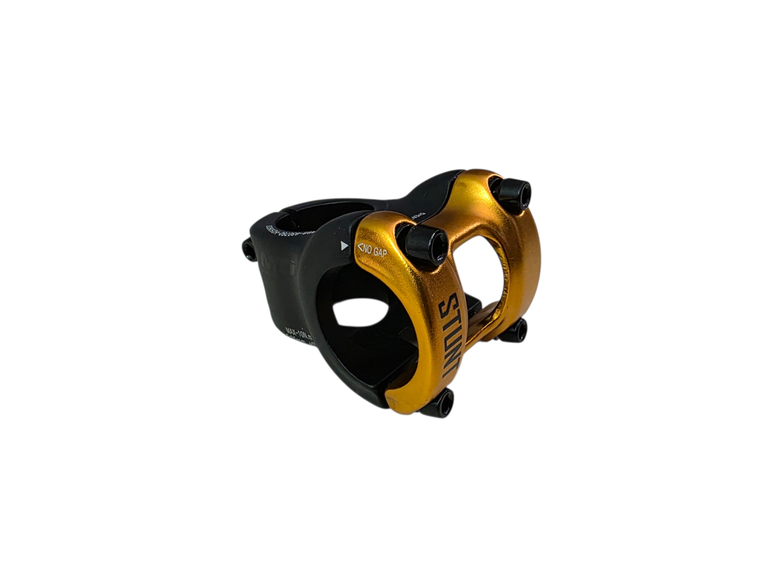 STEM DE ALUMINIO 28.6 X 31.8 X 35 MM 0° NEGRO Y DORADO MTI STUNT
